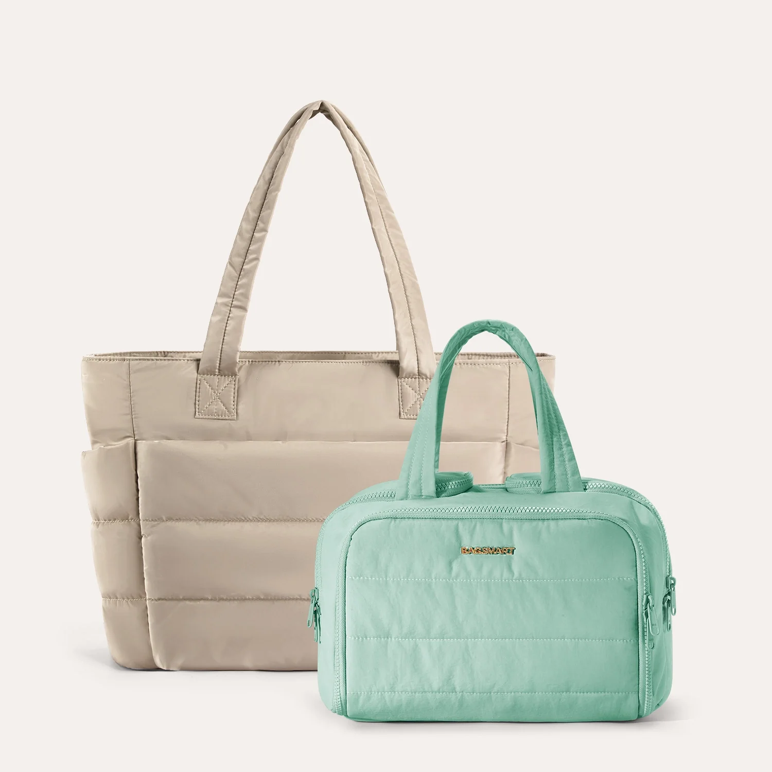 Crush Toiletry Bag & Bubble Puffy Tote Travel Set - Image 27