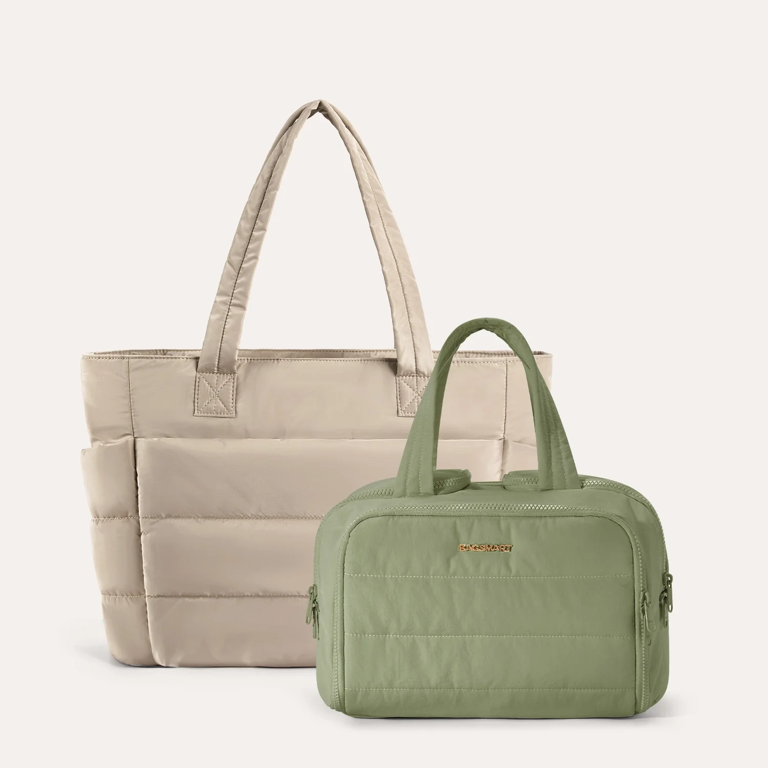Crush Toiletry Bag & Bubble Puffy Tote Travel Set - Image 32