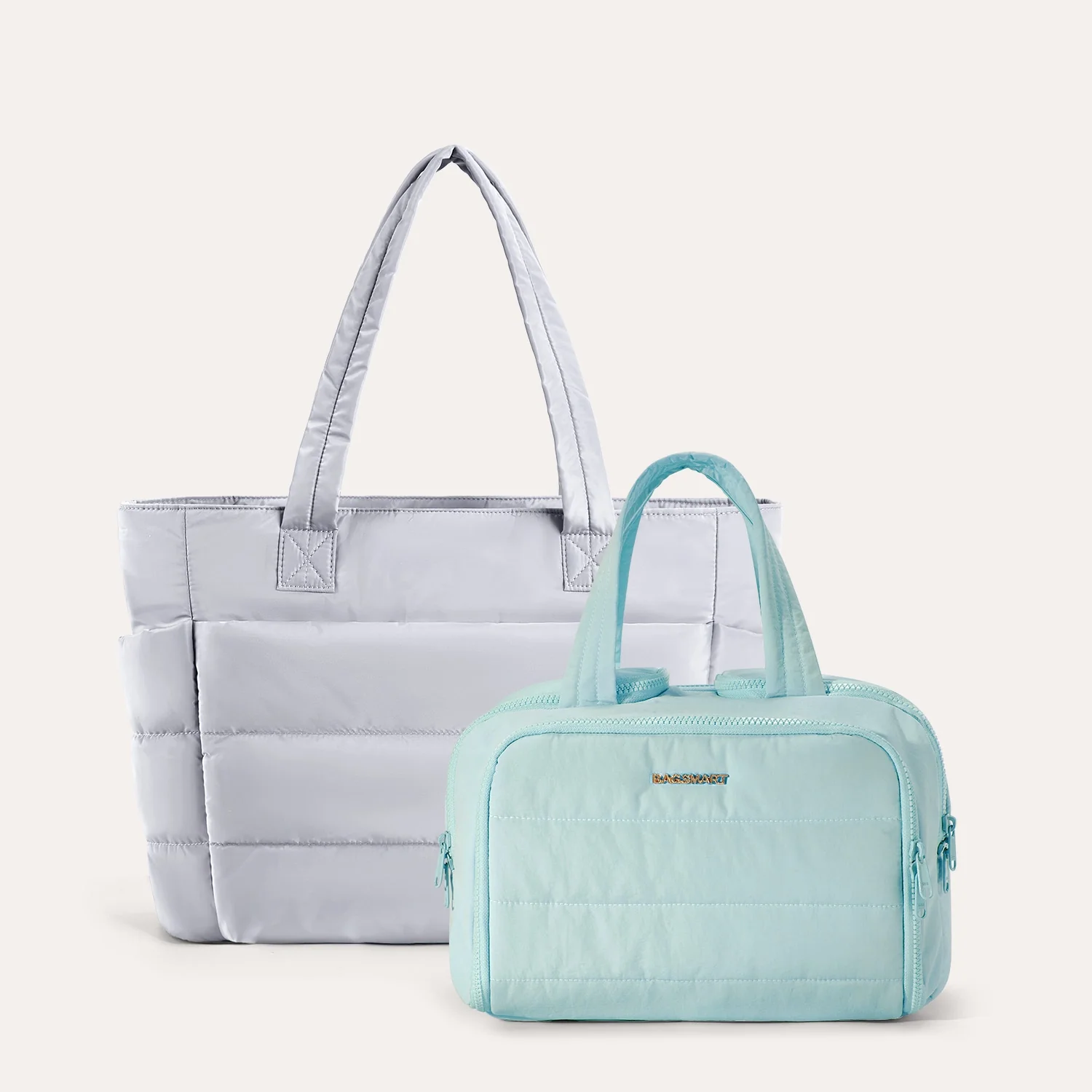 Crush Toiletry Bag & Bubble Puffy Tote Travel Set - Image 34