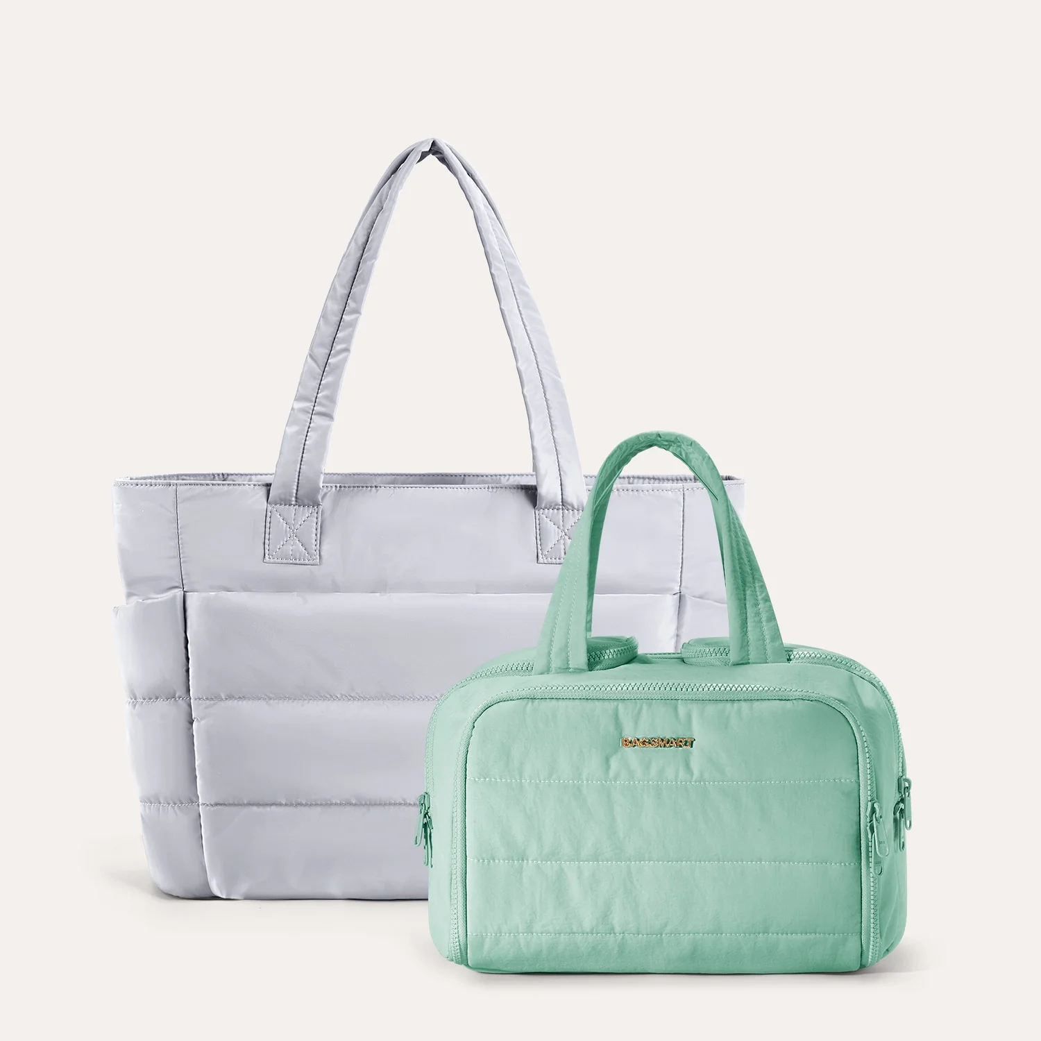 Crush Toiletry Bag & Bubble Puffy Tote Travel Set - Image 37