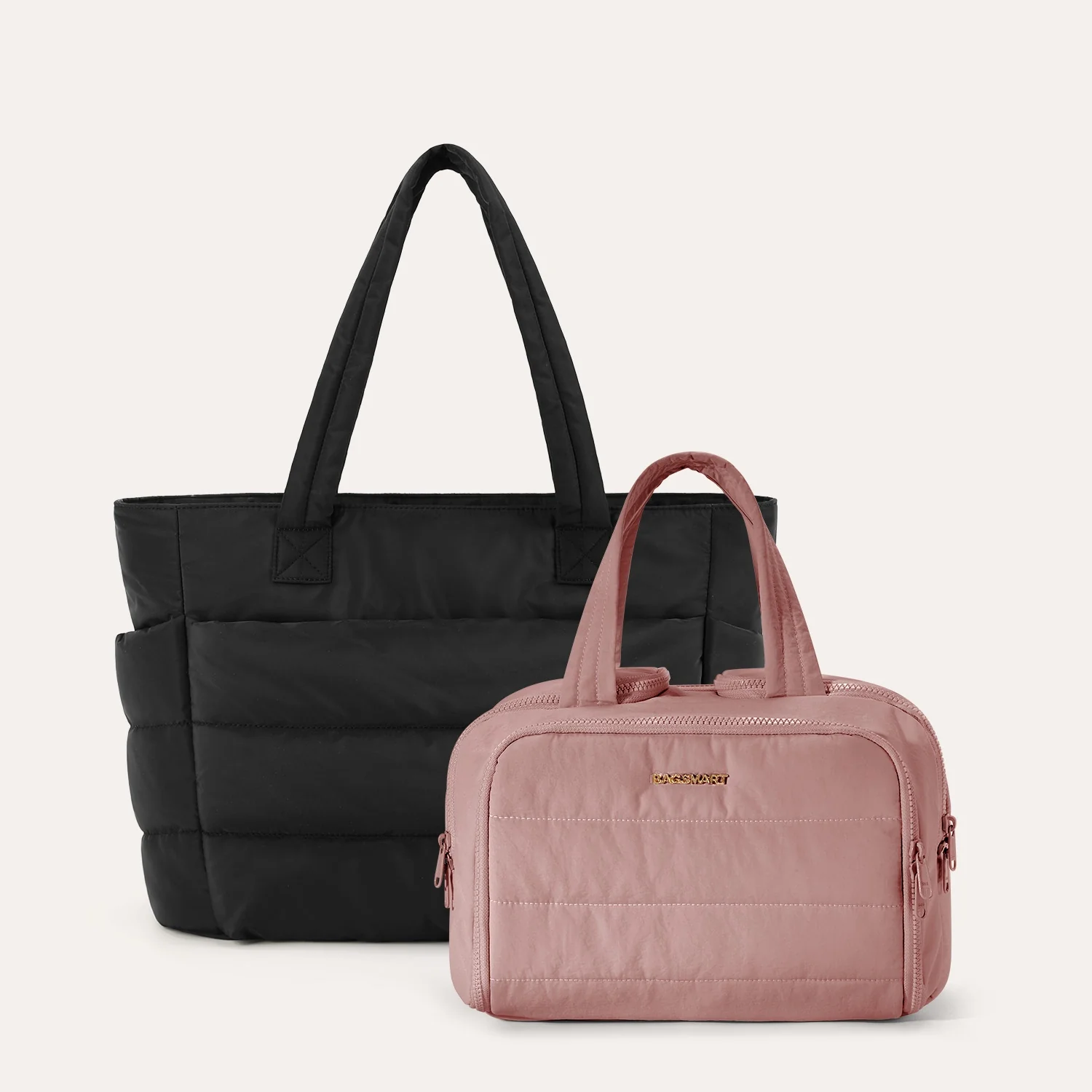 Crush Toiletry Bag & Bubble Puffy Tote Travel Set - Image 4