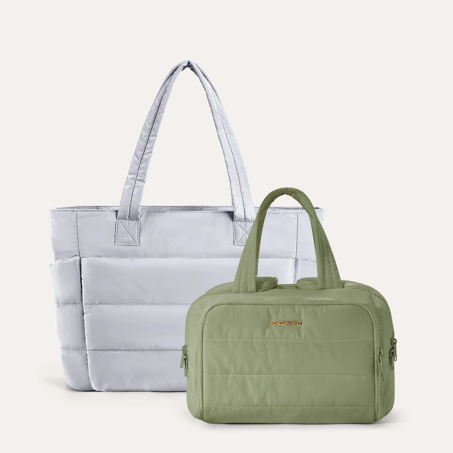 Crush Toiletry Bag & Bubble Puffy Tote Travel Set - Image 42