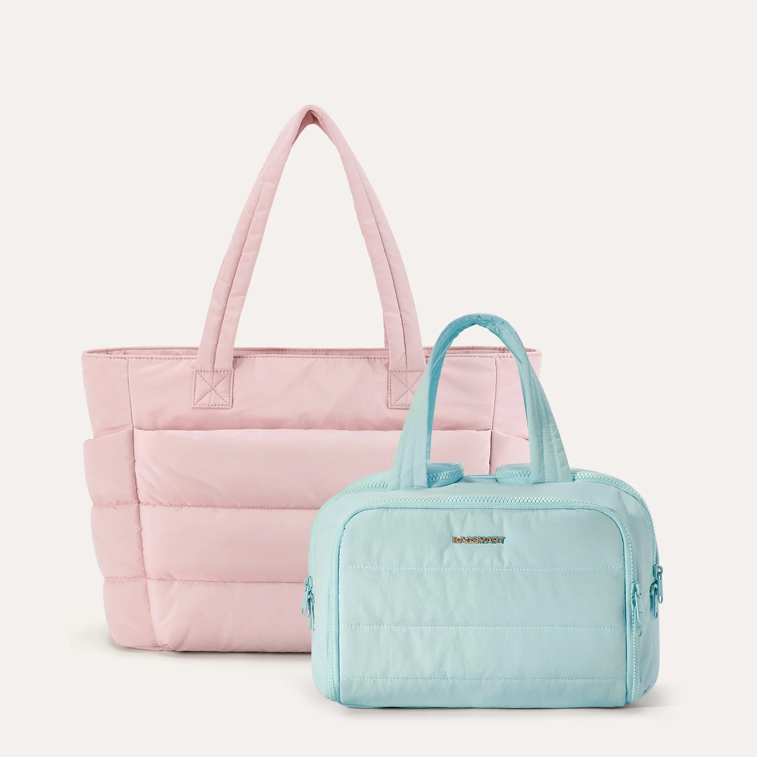 Crush Toiletry Bag & Bubble Puffy Tote Travel Set - Image 44