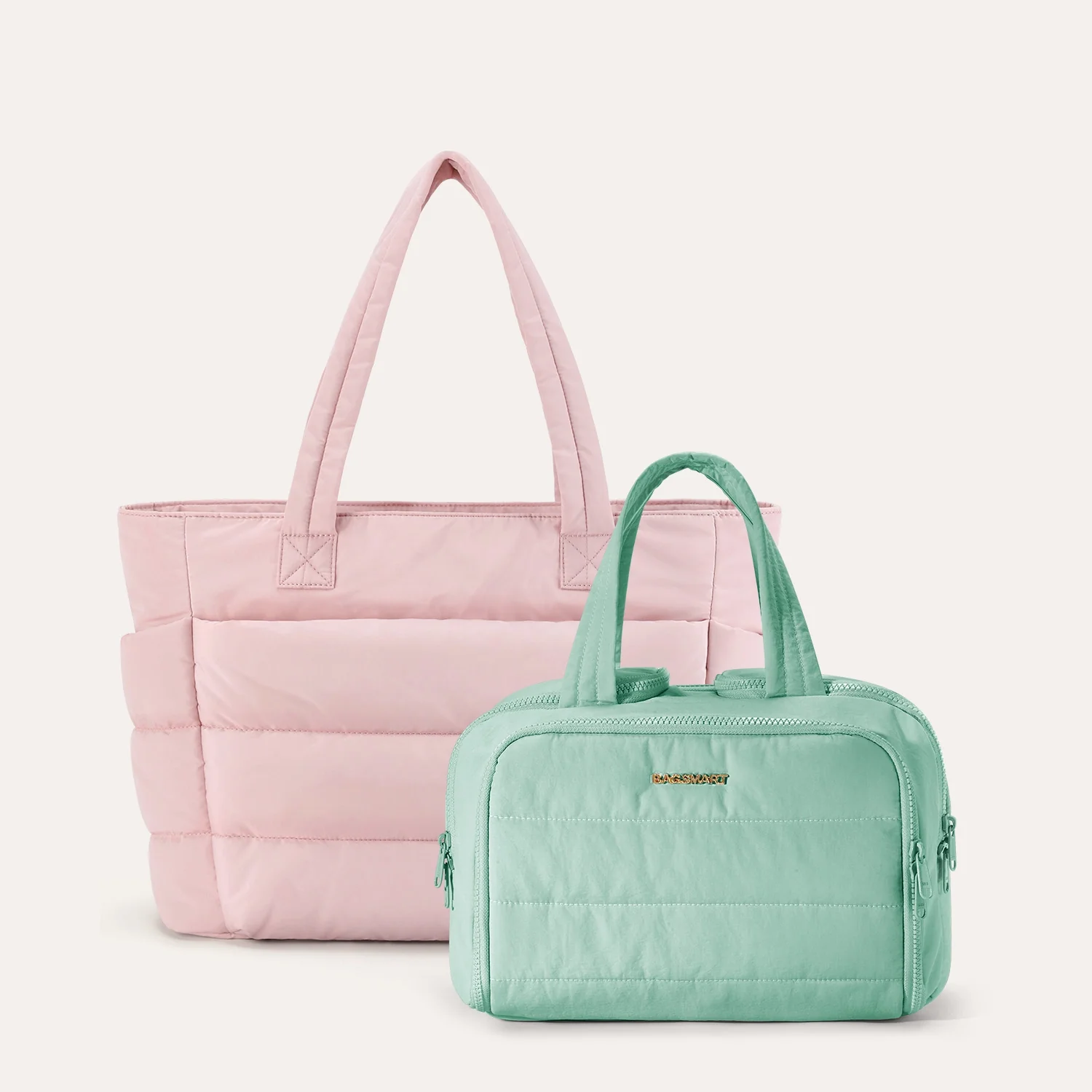 Crush Toiletry Bag & Bubble Puffy Tote Travel Set - Image 47