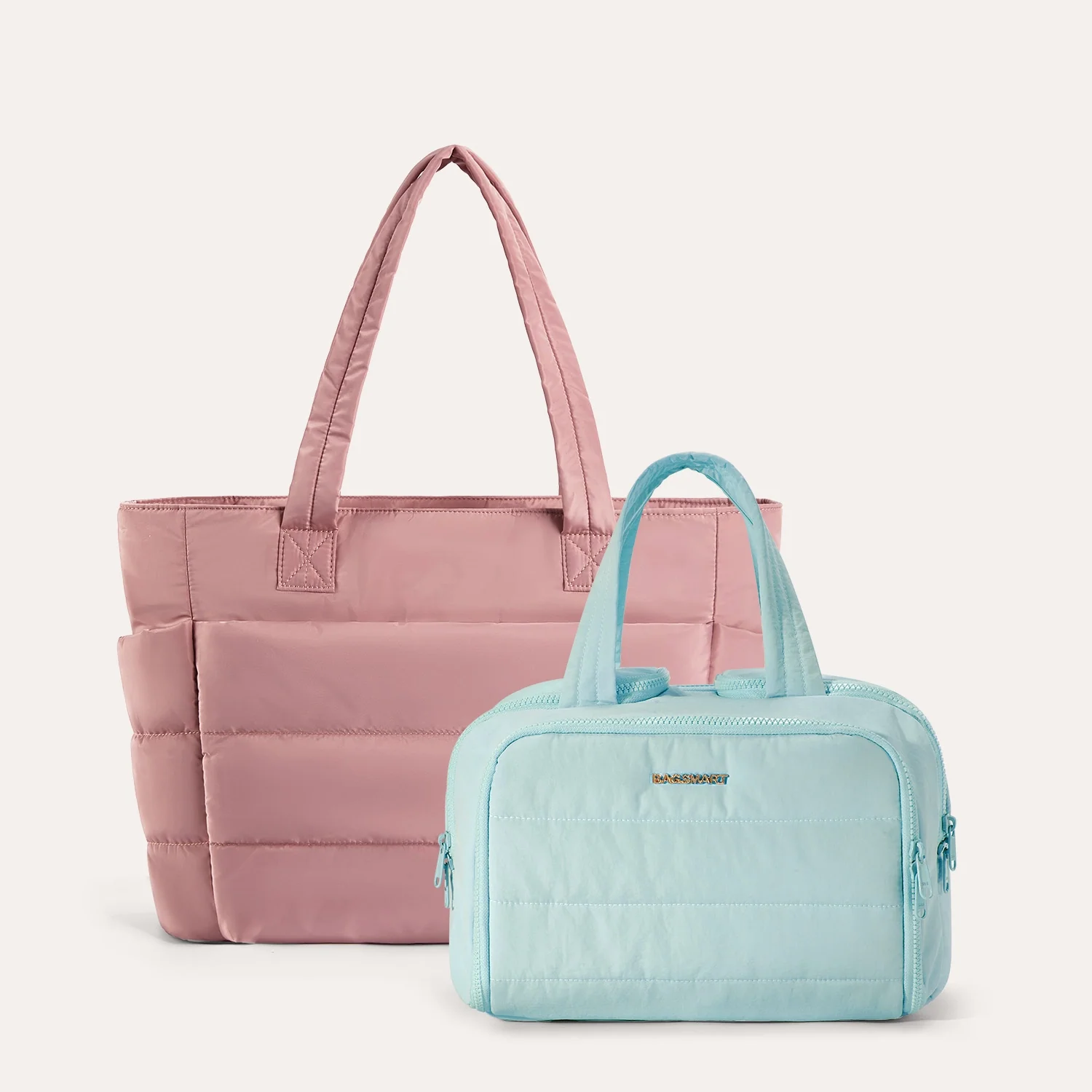 Crush Toiletry Bag & Bubble Puffy Tote Travel Set - Image 54