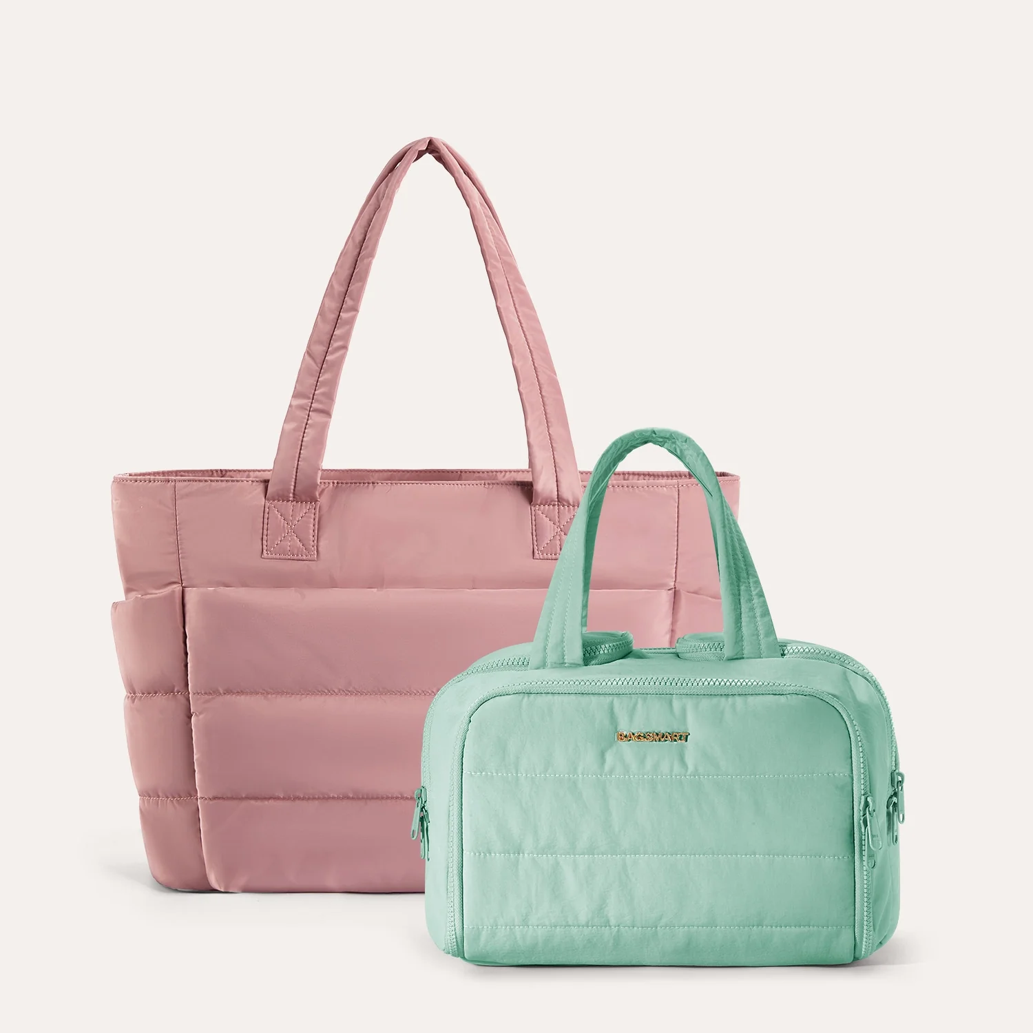 Crush Toiletry Bag & Bubble Puffy Tote Travel Set - Image 57