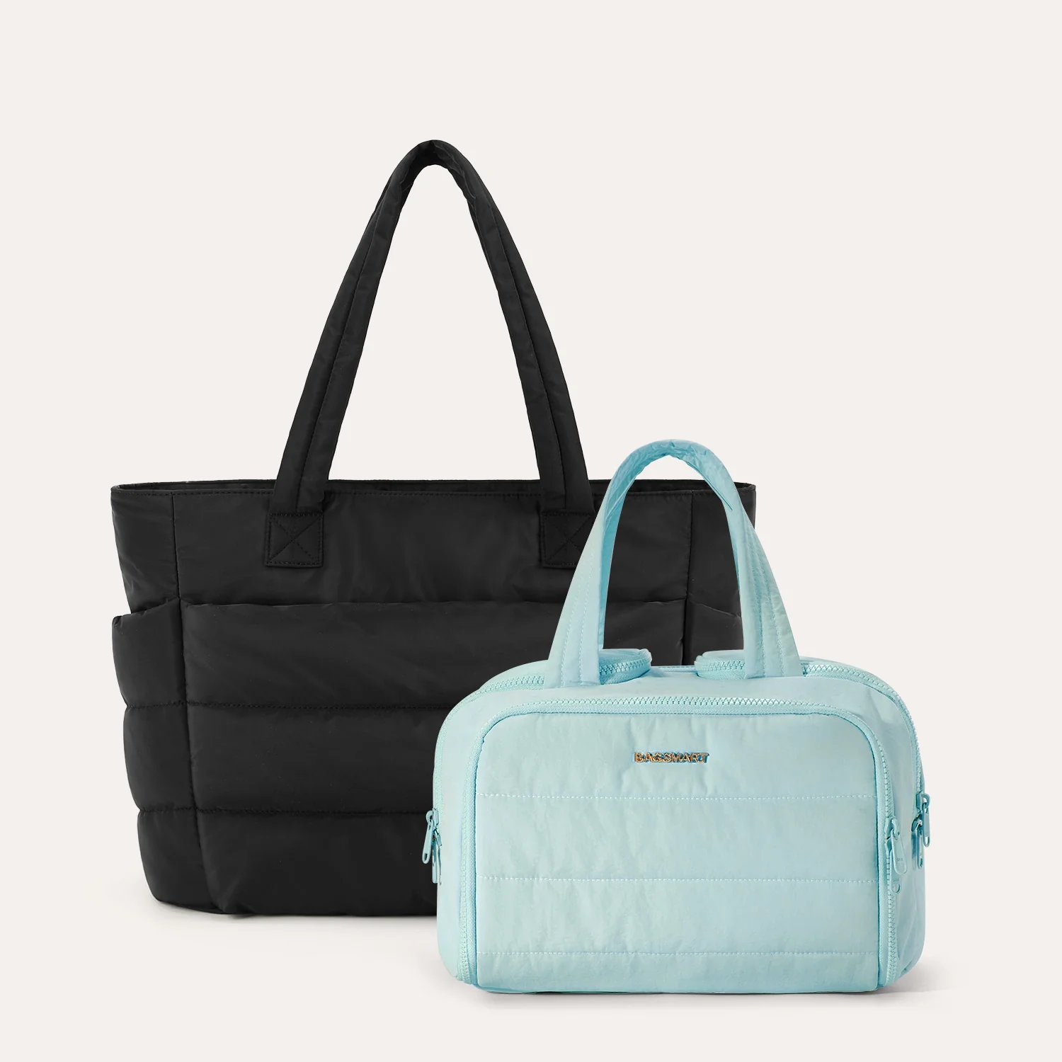 Crush Toiletry Bag & Bubble Puffy Tote Travel Set - Image 6