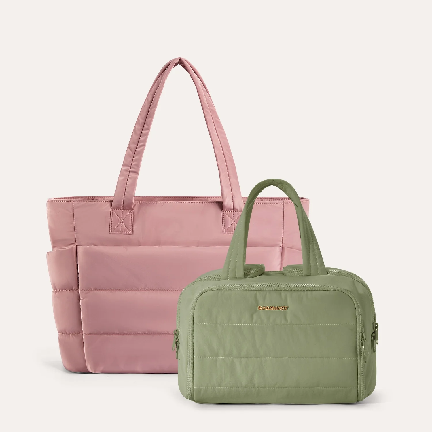 Crush Toiletry Bag & Bubble Puffy Tote Travel Set - Image 62