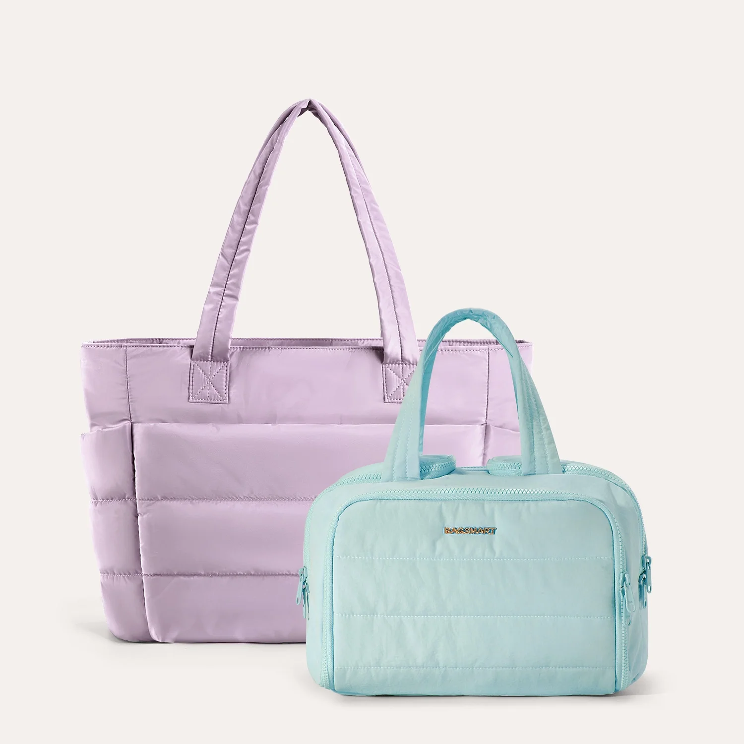 Crush Toiletry Bag & Bubble Puffy Tote Travel Set - Image 64