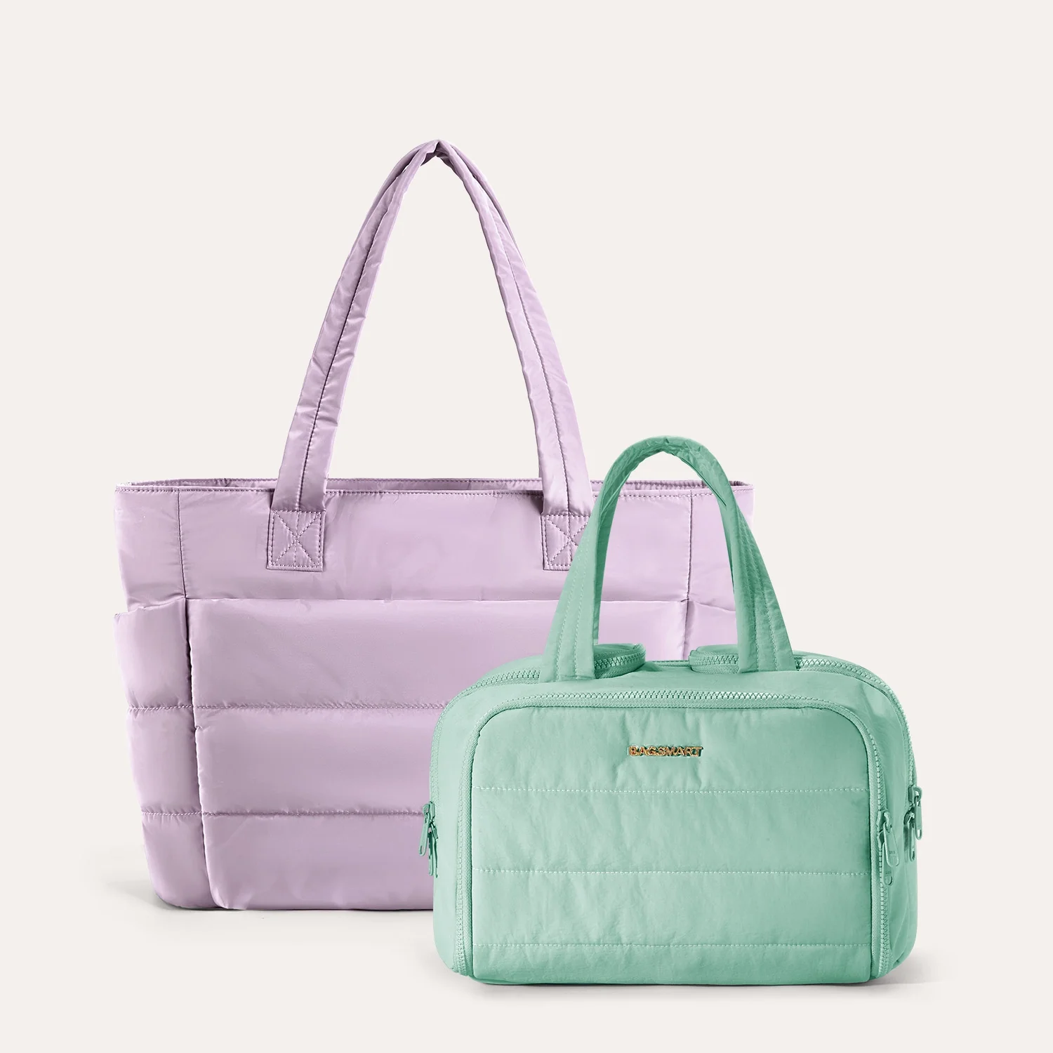 Crush Toiletry Bag & Bubble Puffy Tote Travel Set - Image 67