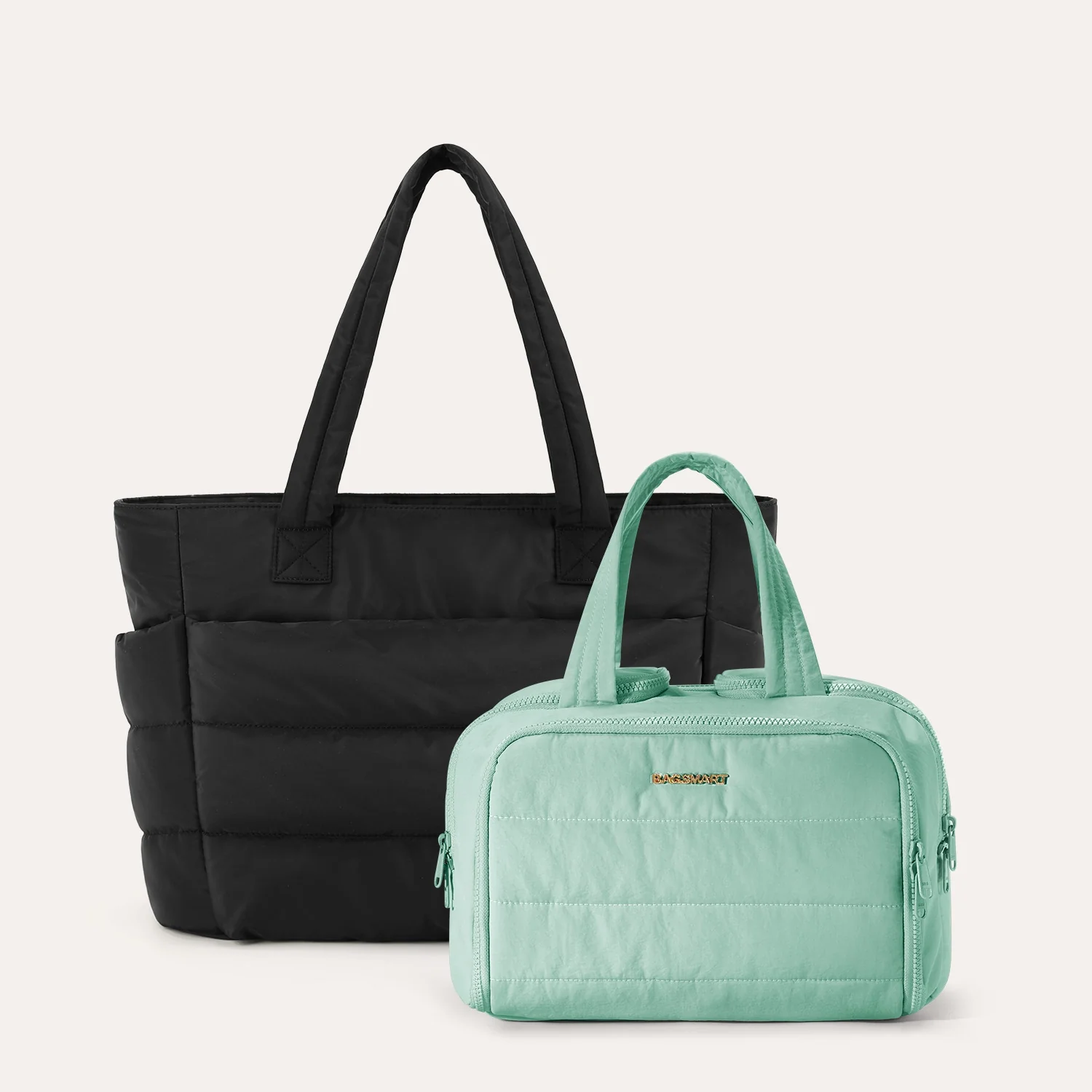 Crush Toiletry Bag & Bubble Puffy Tote Travel Set - Image 7