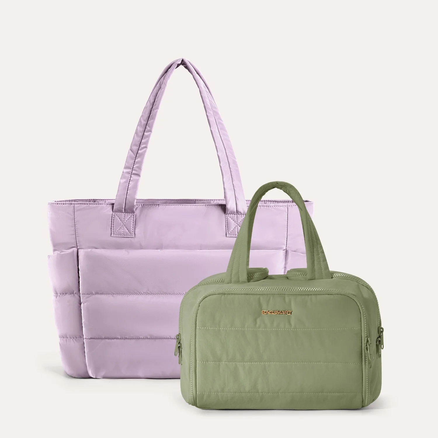 Crush Toiletry Bag & Bubble Puffy Tote Travel Set - Image 72