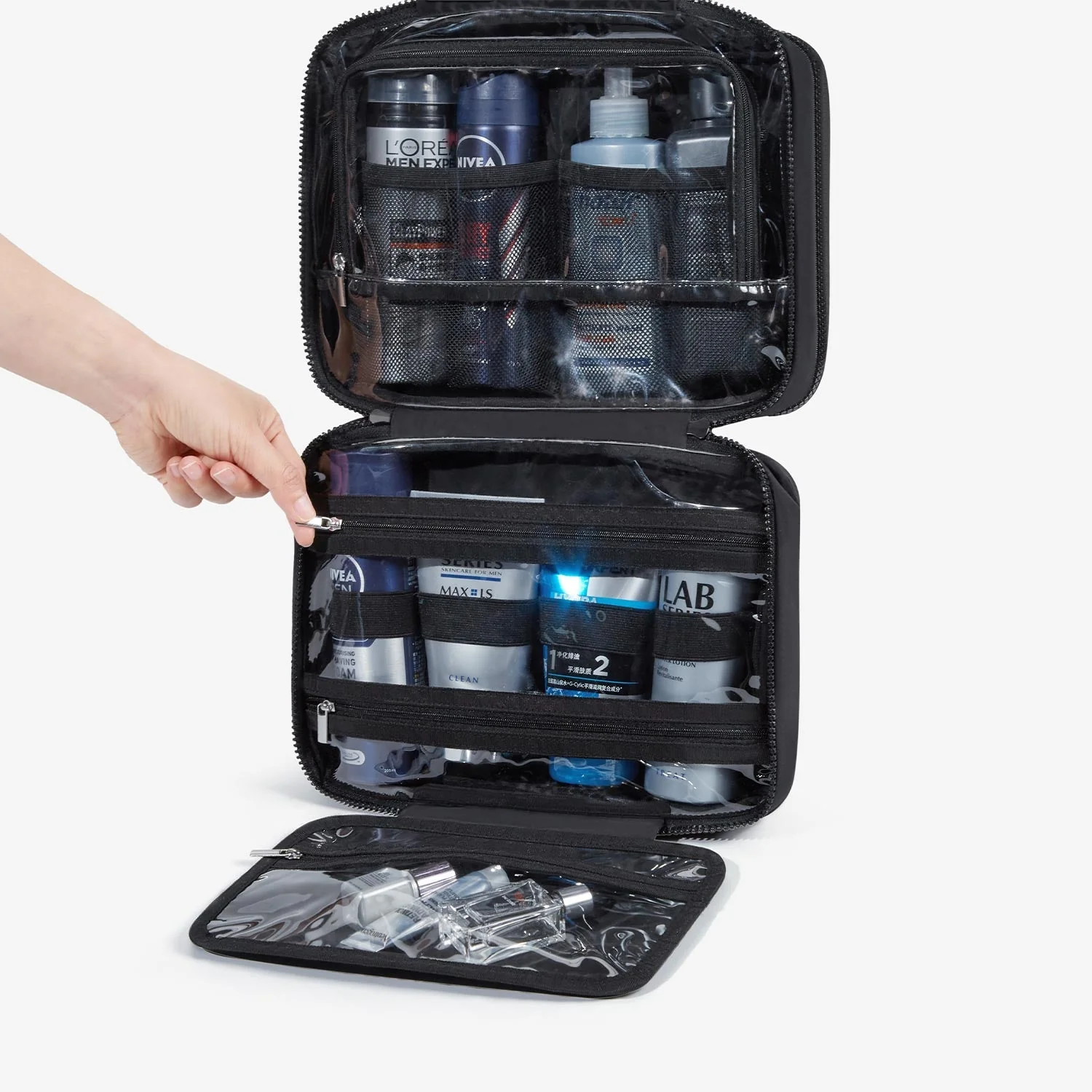 Zora Spacesaver Hanging Clear Toiletry Bag - Image 18
