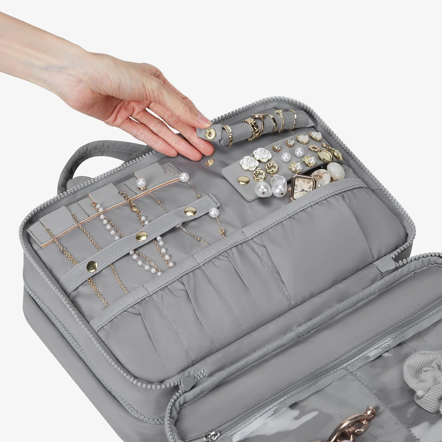 Zora Spacesaver Hanging Clear Toiletry Bag - Image 27
