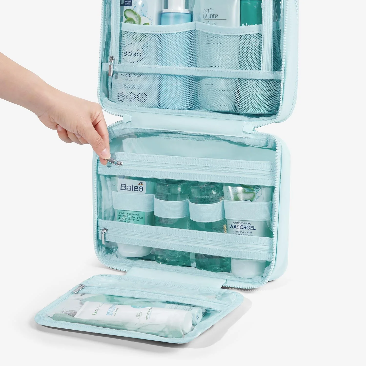 Zora Spacesaver Hanging Clear Toiletry Bag - Image 31