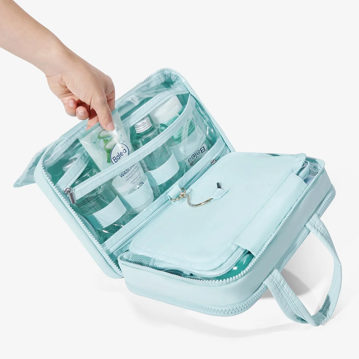 Zora Spacesaver Hanging Clear Toiletry Bag - Image 32
