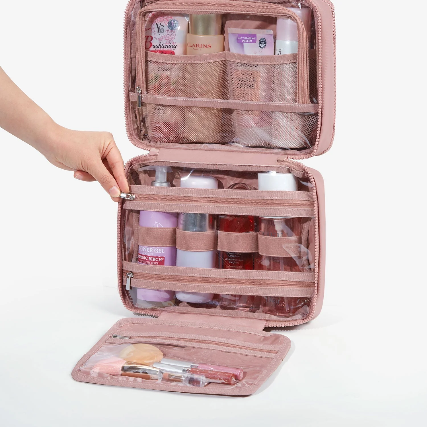 Zora Spacesaver Hanging Clear Toiletry Bag - Image 37
