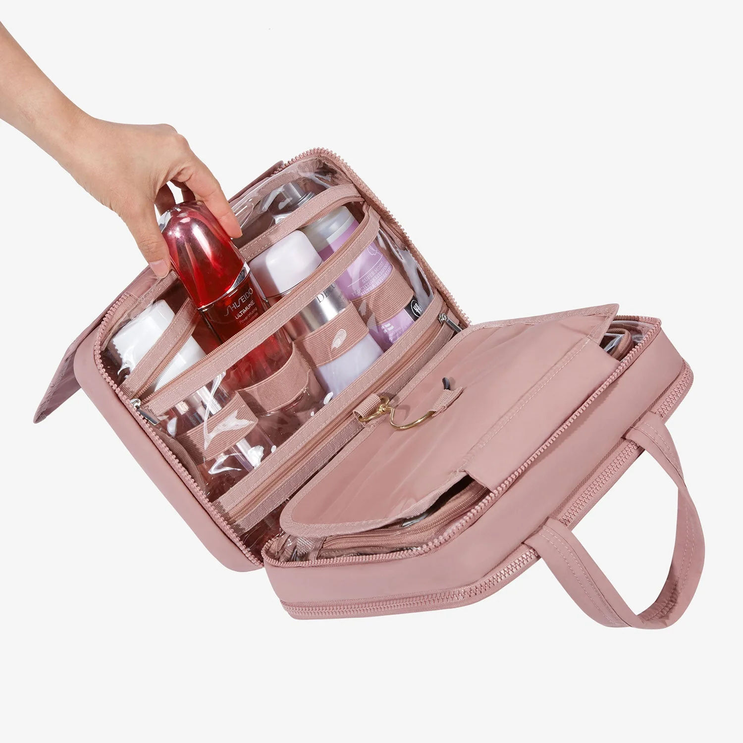 Zora Spacesaver Hanging Clear Toiletry Bag - Image 38