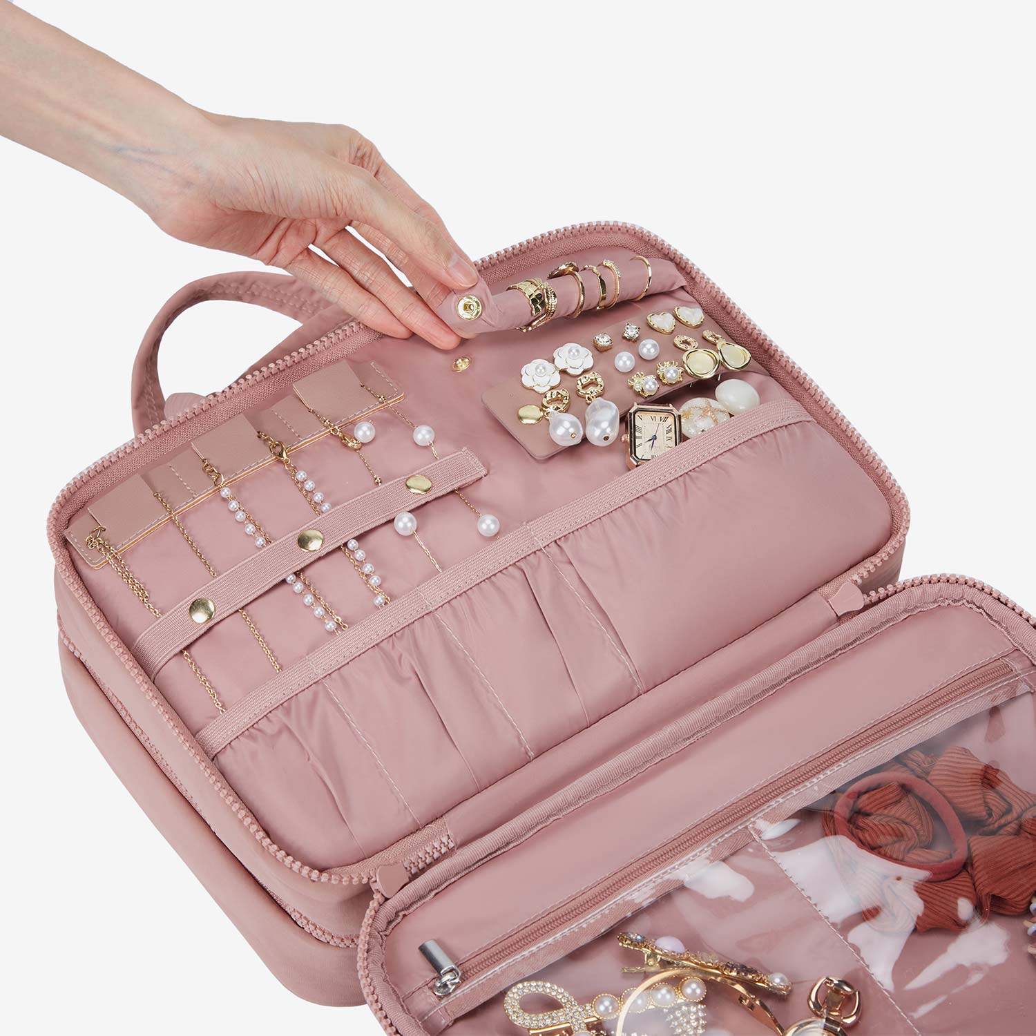 Zora Spacesaver Hanging Clear Toiletry Bag - Image 40