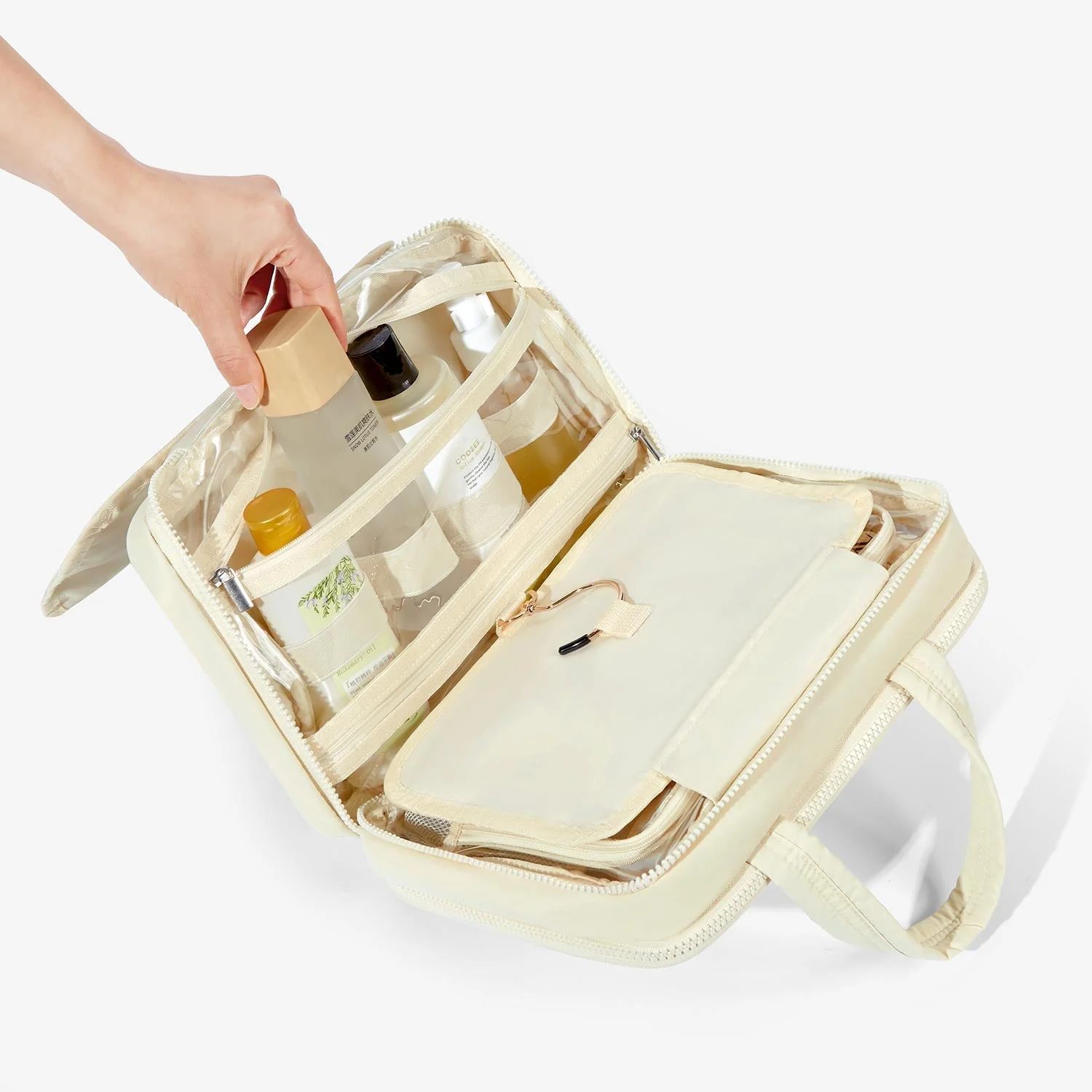 Zora Spacesaver Hanging Clear Toiletry Bag - Image 47